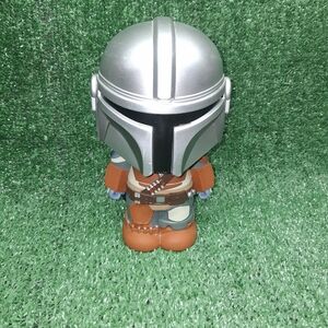 The Mandalorian Piggy Bank PVC Plastic Star Wars 8.5"